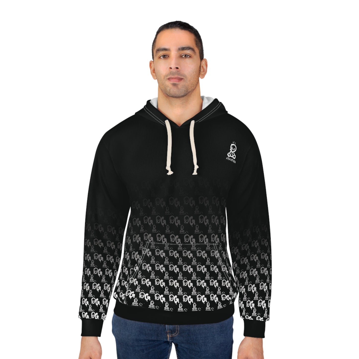 AYEALIENOG's "Go For Broke" Hoodie V2 (AOP)
