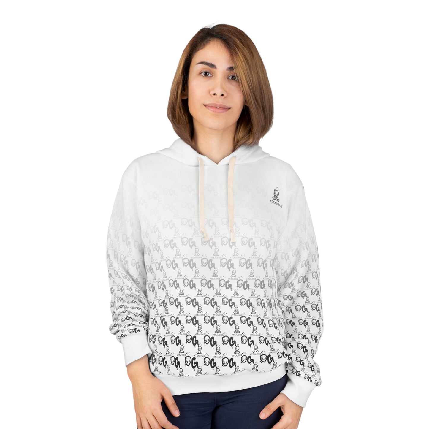 AYEALIENOG's "Go For Broke" Hoodie (AOP)